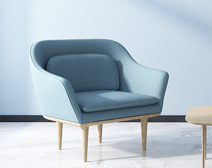 Bedroom double sofa three-seat sofa small and medium size sofa leisure office