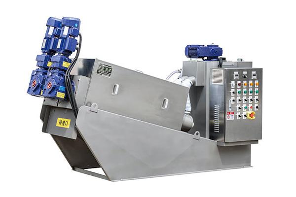 Stacked sludge thickener