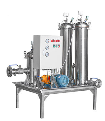 Three-stage filter machine