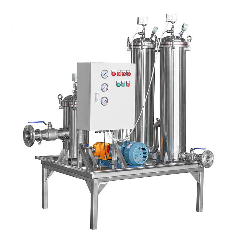 Three-stage filter machine