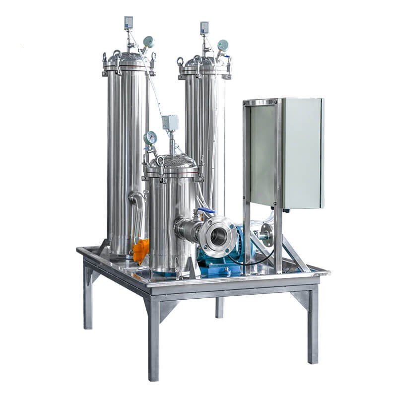 Three-stage filter machine