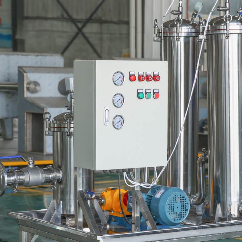 Three-stage filter machine